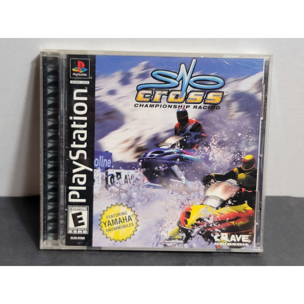 Sno-Cross Championship Racing Sony PlayStation 1 PS1 2000 Crave Yamaha Racing